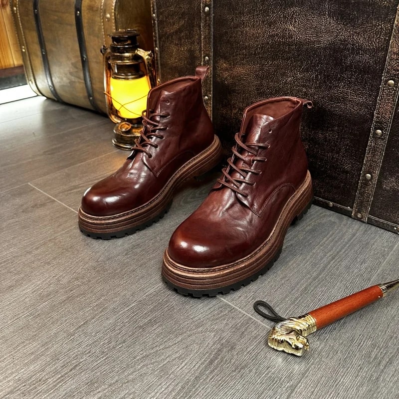 Handmade Casual Thick Sole Chelsea Boots product photo