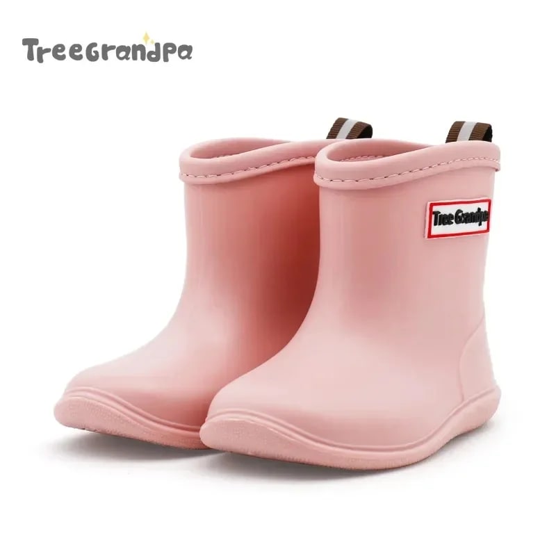 Anti-Slip Kids Rain Boots – Waterproof PVC Mid-Calf Shoes product photo