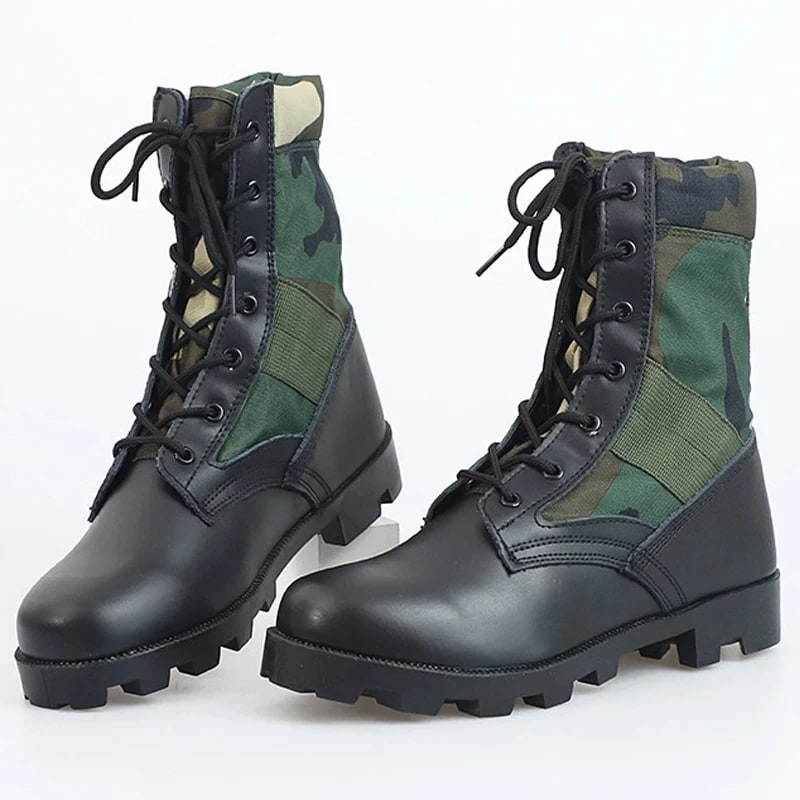 LOUIHAWK Waterproof Outdoor Tactical Combat Boots – Breathable Canvas Camouflage Desert Shoes product photo