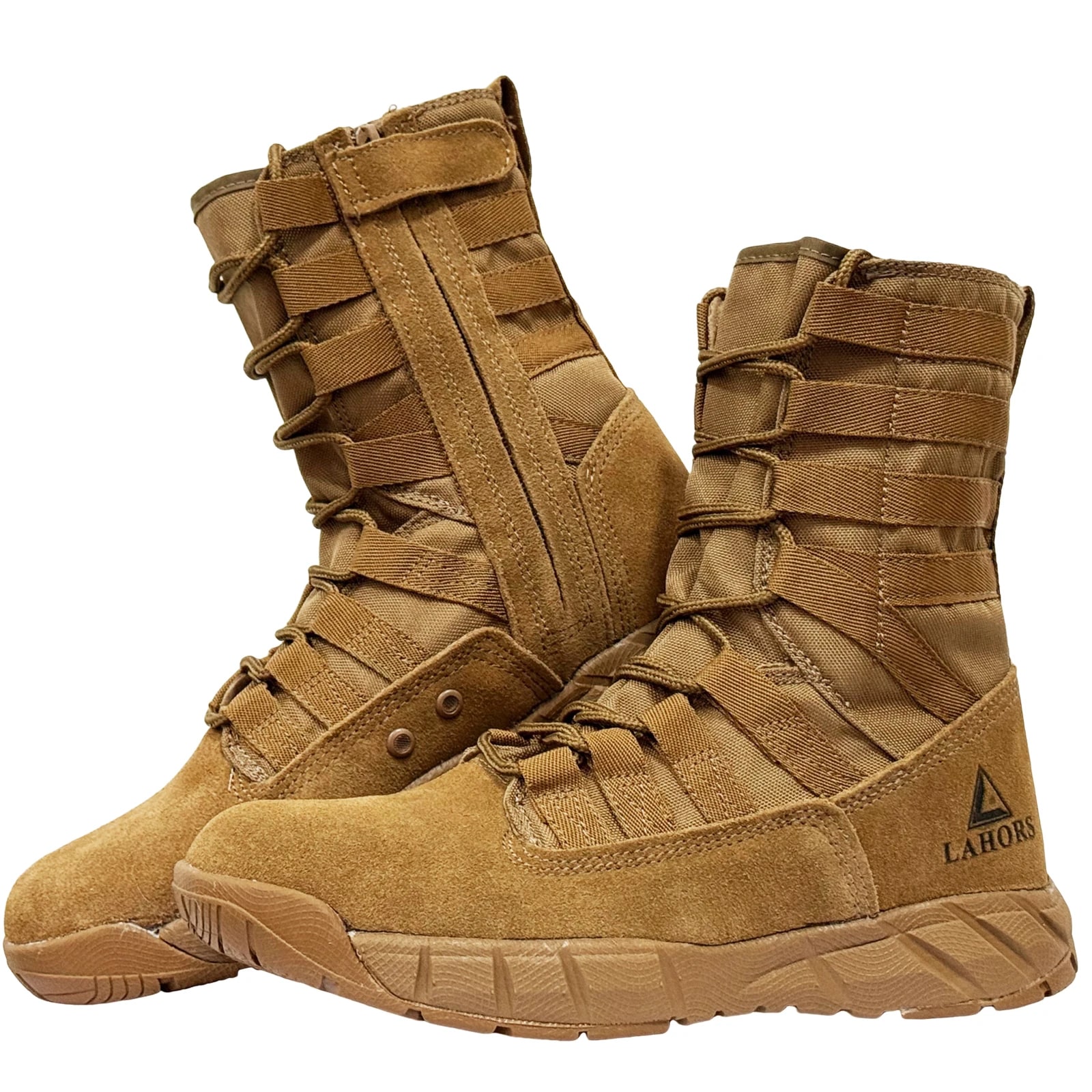 LAHORS Lightweight Suede Leather Tactical Combat Boots – Outdoor Hiking Desert Army Shoes product photo