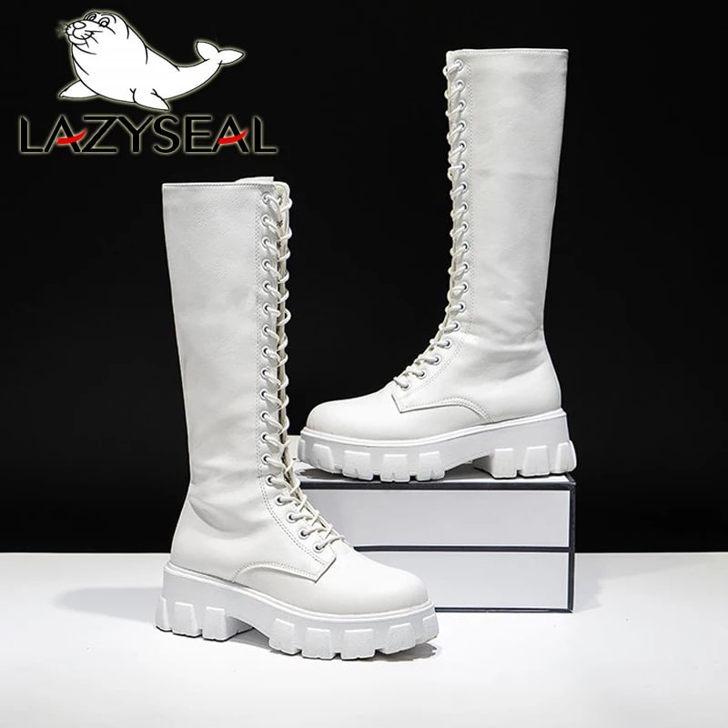 LazySeal Height Increasing Snow Boots – Plush Lined Winter Shoes product photo
