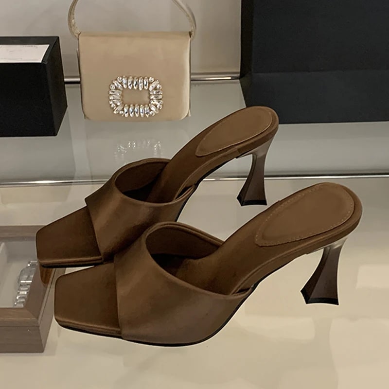 Cozy Silk Party Mules product photo