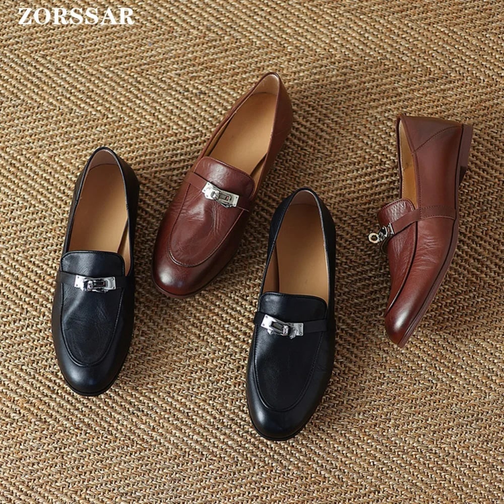 Soft Leather Women's Loafers product photo