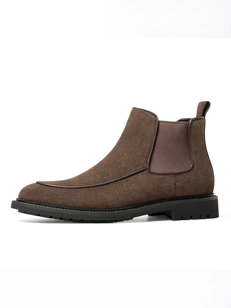 Men's High-End Genuine Leather Chelsea Boots – Luxury Business Casual Ankle Shoes product photo