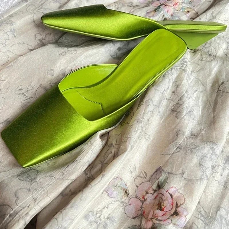 Luxury Satin Strange Heel Sandals product photo
