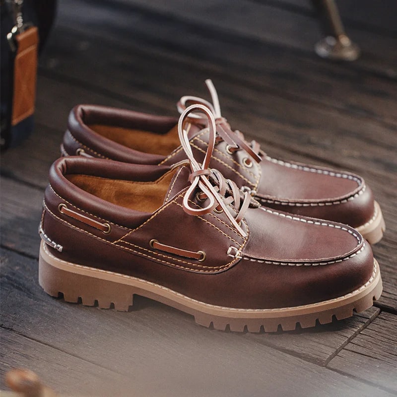 Vintage Cowhide Derby Shoes Maden product photo