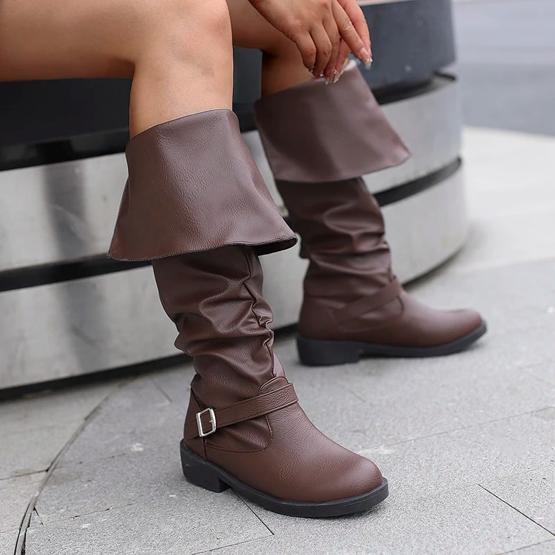 Medieval Pirate Leather Boots product photo