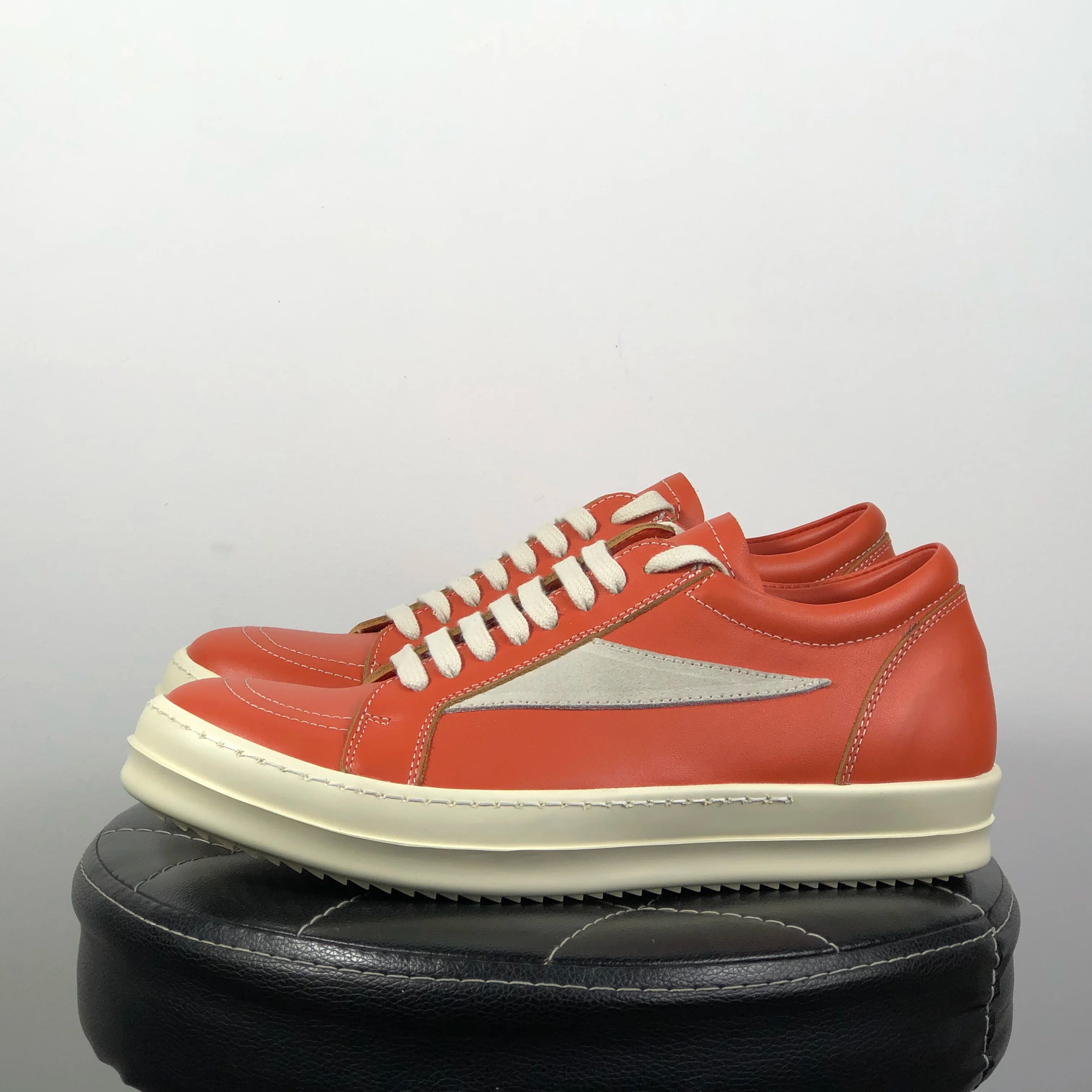 Luxury Genuine Leather Platform Sneakers product photo