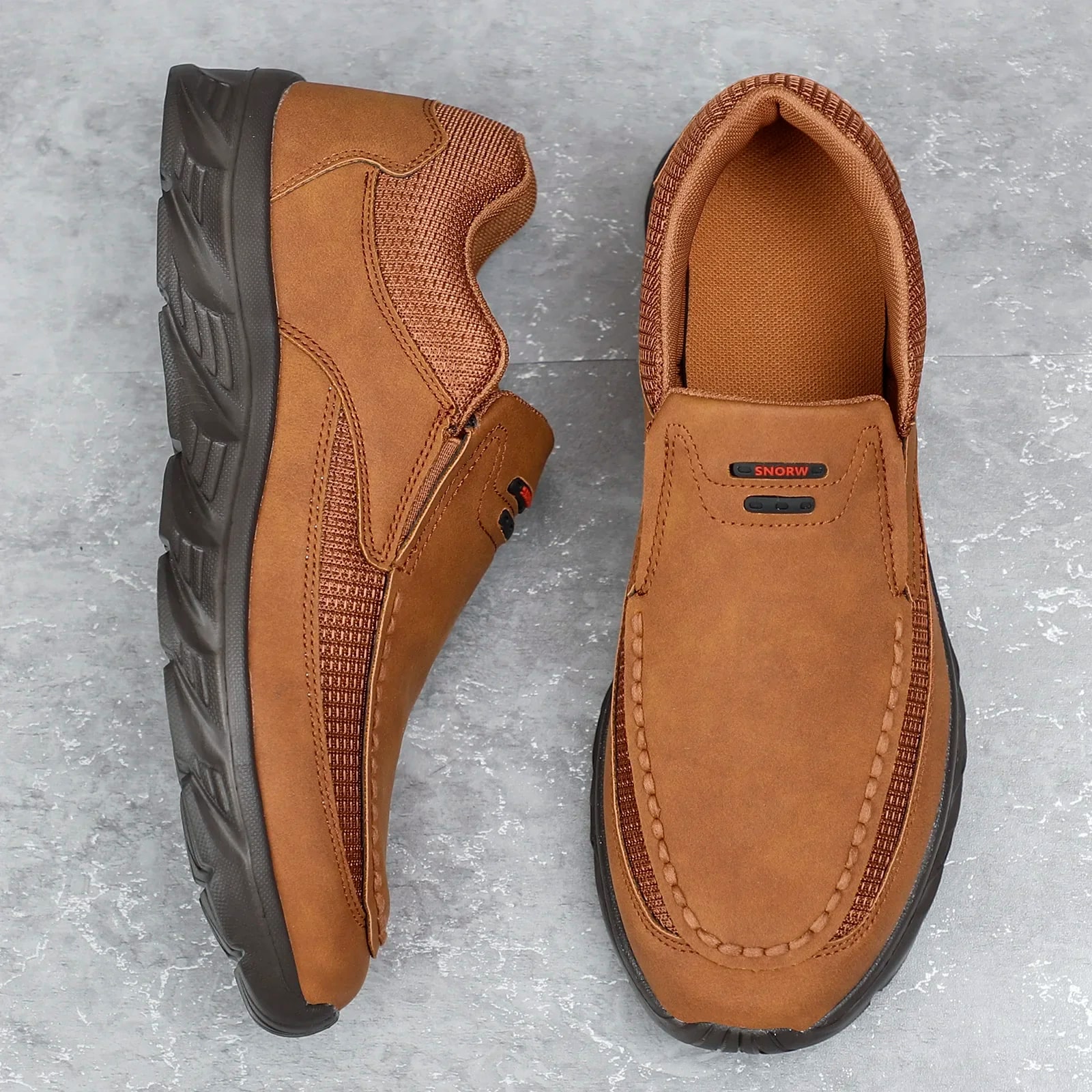 Men's Breathable Leather Casual Loafers | 2024 New Flat Sneakers product photo