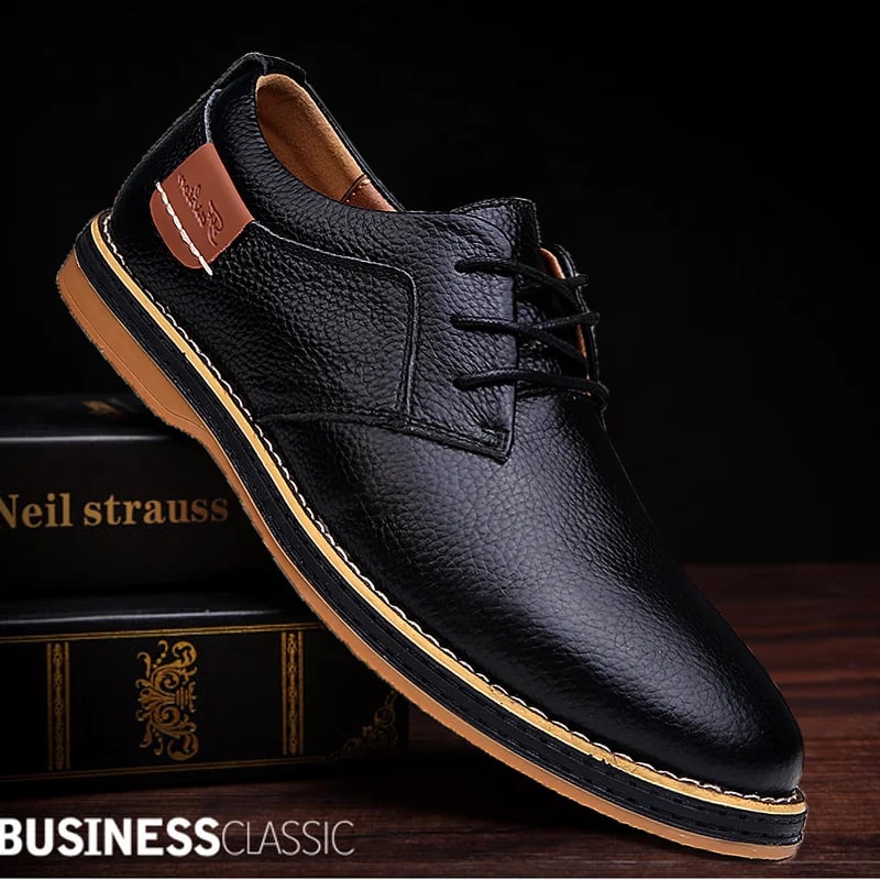 Italian Genuine Leather Brogue Oxford Shoes – Men's Luxury Dress Shoes product photo