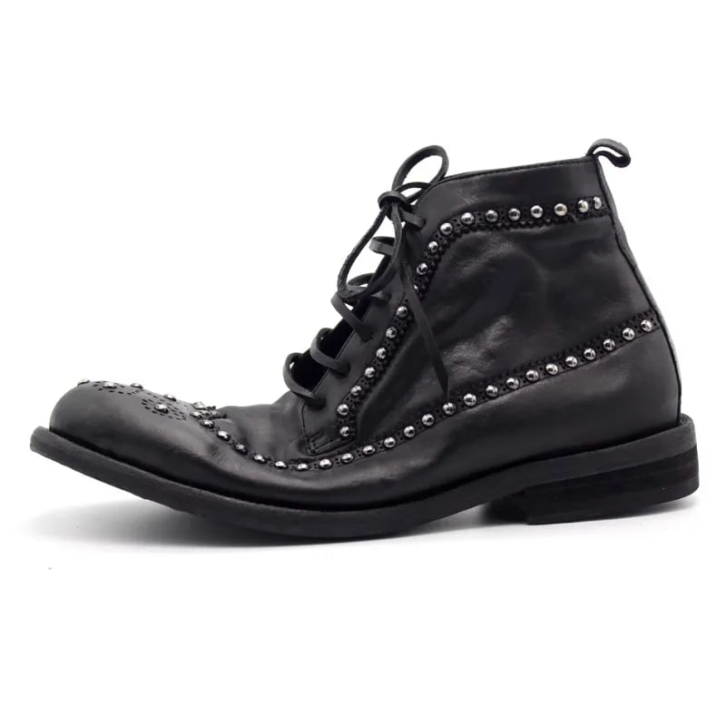 Washed Leather Derby Business Boots product photo