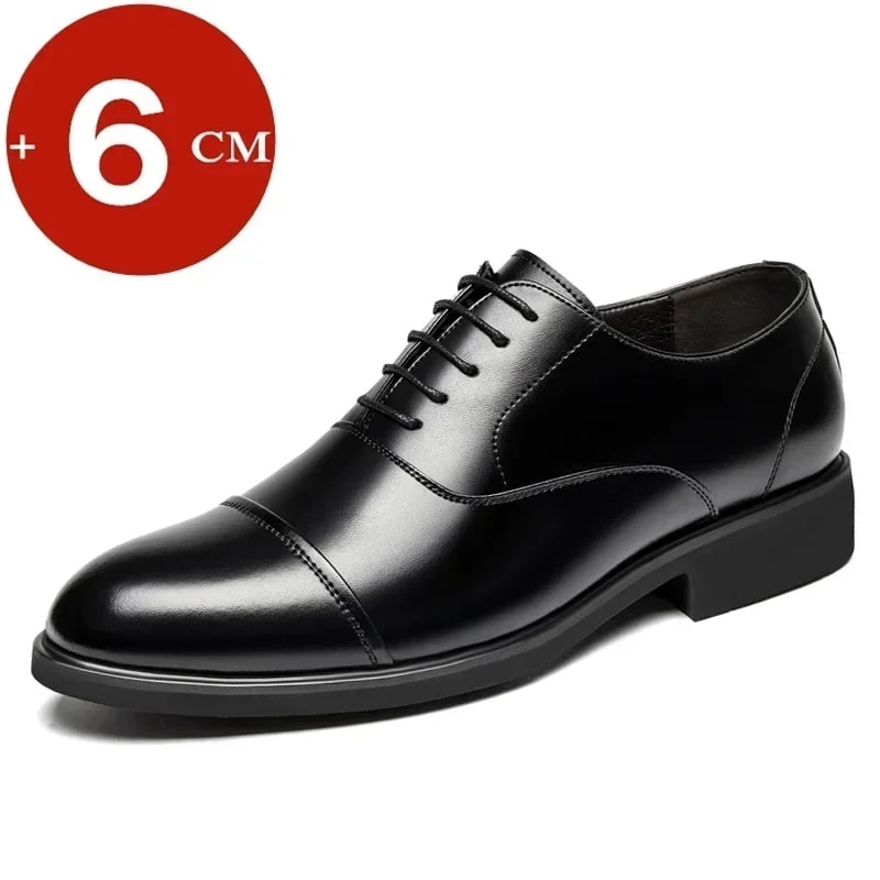 Men's Business Formal Elevator Shoes – 6cm Heightening Oxfords product photo