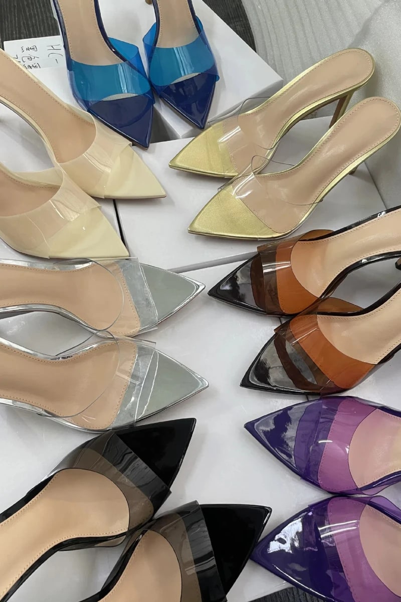 Giyu Transparent High-Heeled Mules – Minimalist Summer Edition product photo