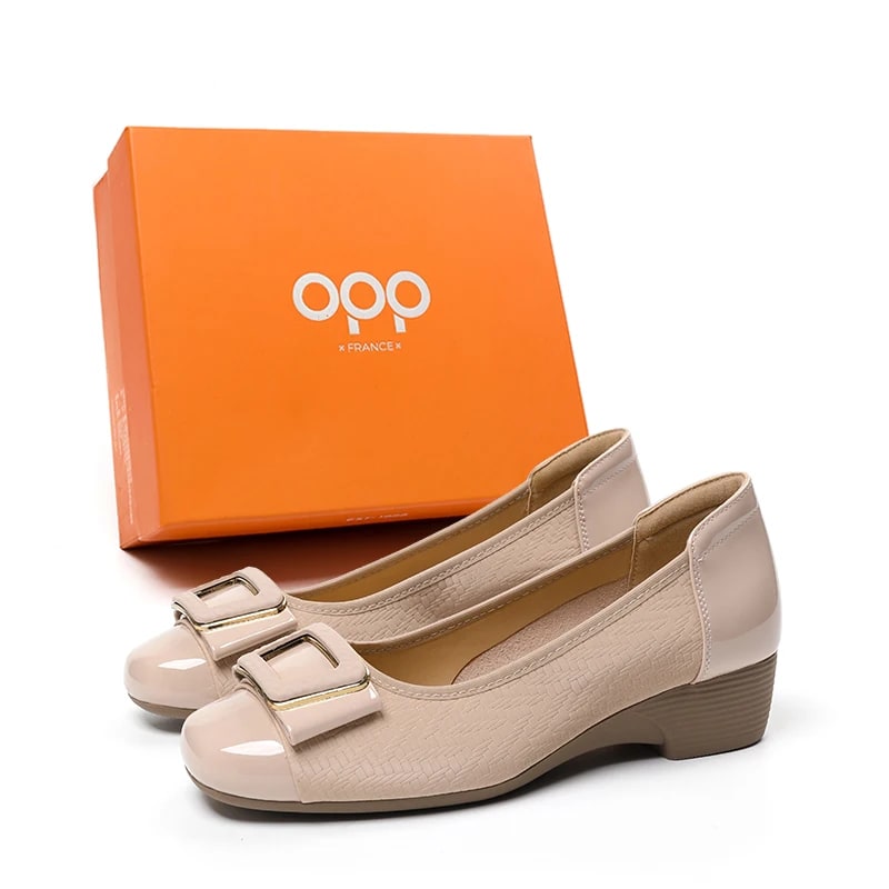 OPP Women Summer Slip On Shoes High-end Casual Fashion Heel Shoes Female Luxury Designer Height Shoes Light product photo