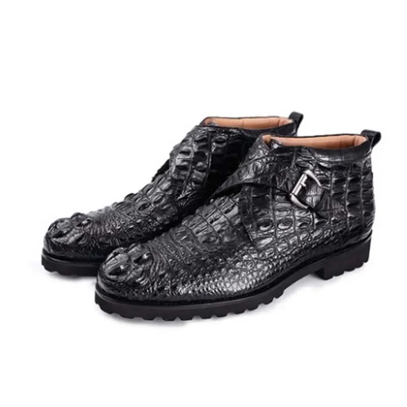 Men's Crocodile Leather Business Casual Shoes product photo
