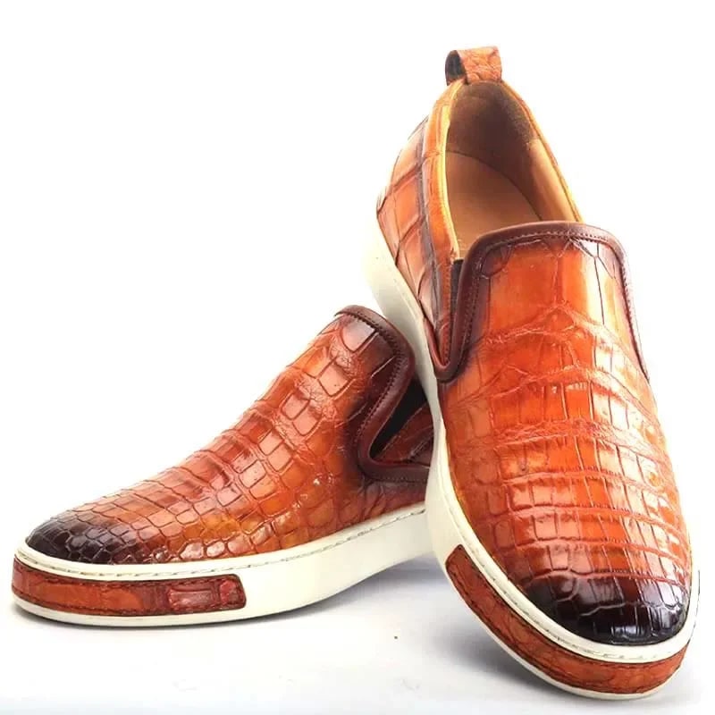 Elite Crocodile Leather Men's Loafers – Luxury Exotic Shoes product photo