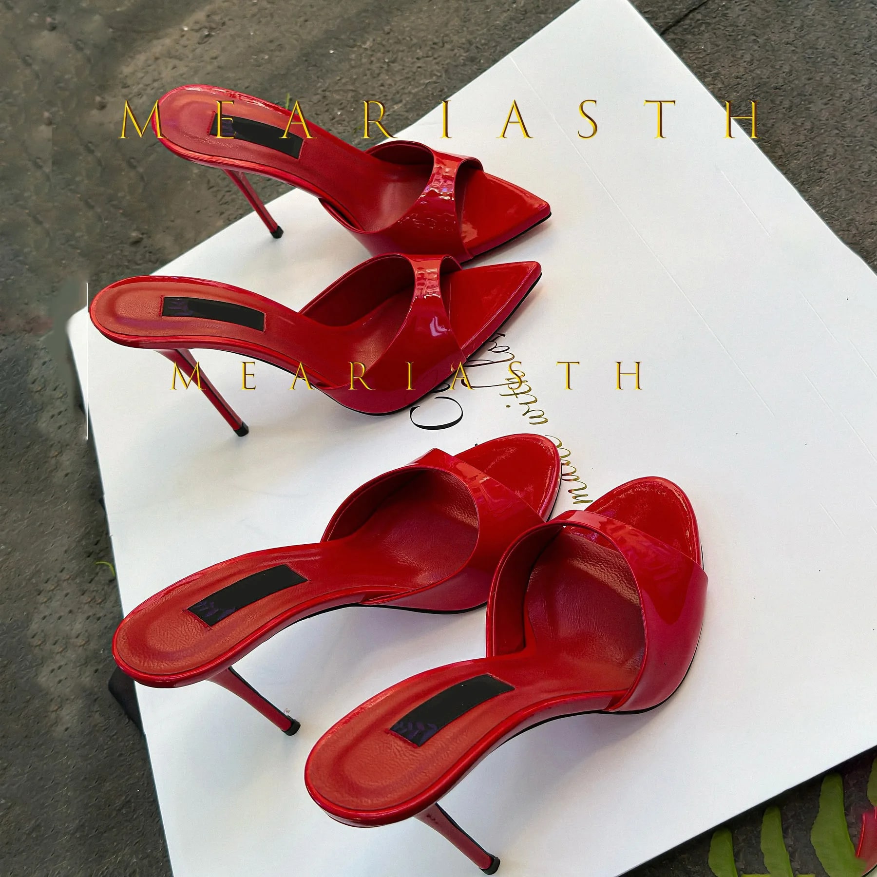 Red Patent Leather Heels product photo
