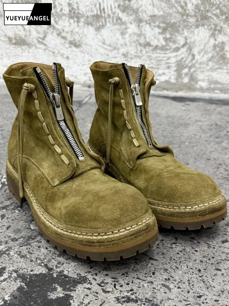 Retro Horsehide Height Increase Boots product photo