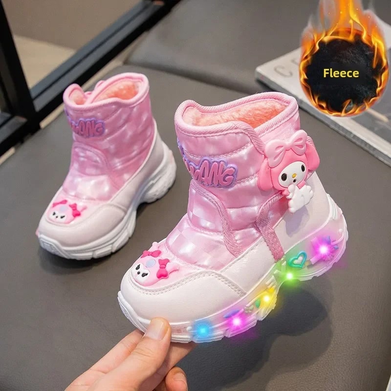 Sanrio My Melody Children's Snow Boots – Waterproof Winter Fashion for Girls product photo