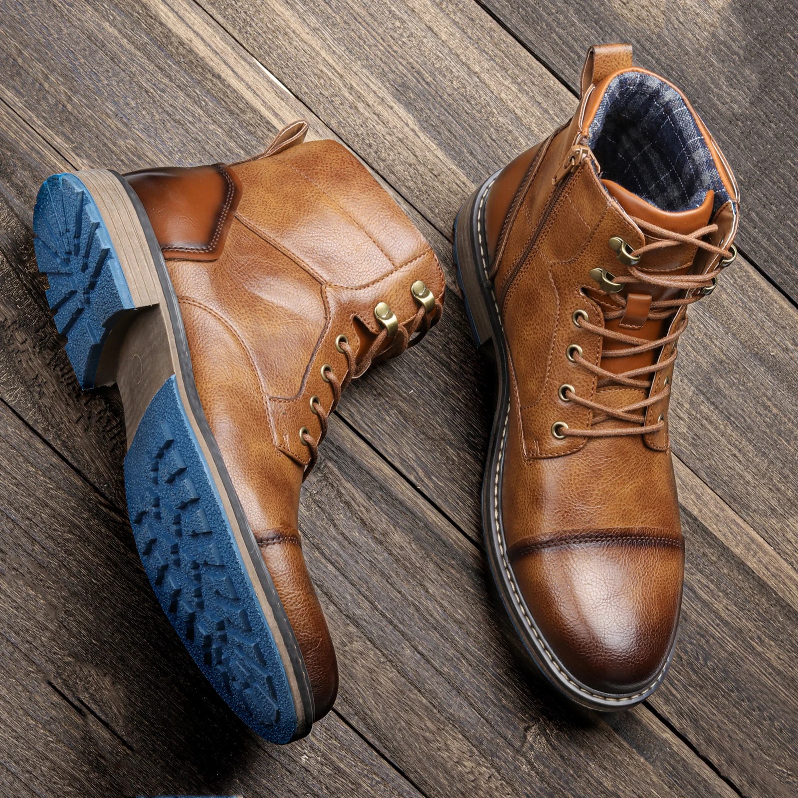 Retro Spring Leather Boots product photo