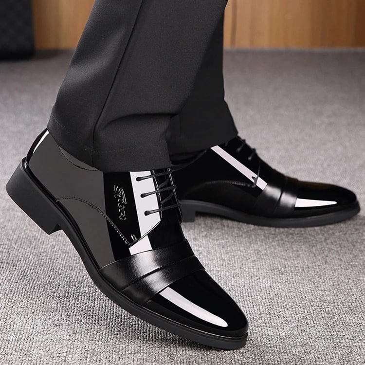 Patent Leather Formal Derby Shoes product photo