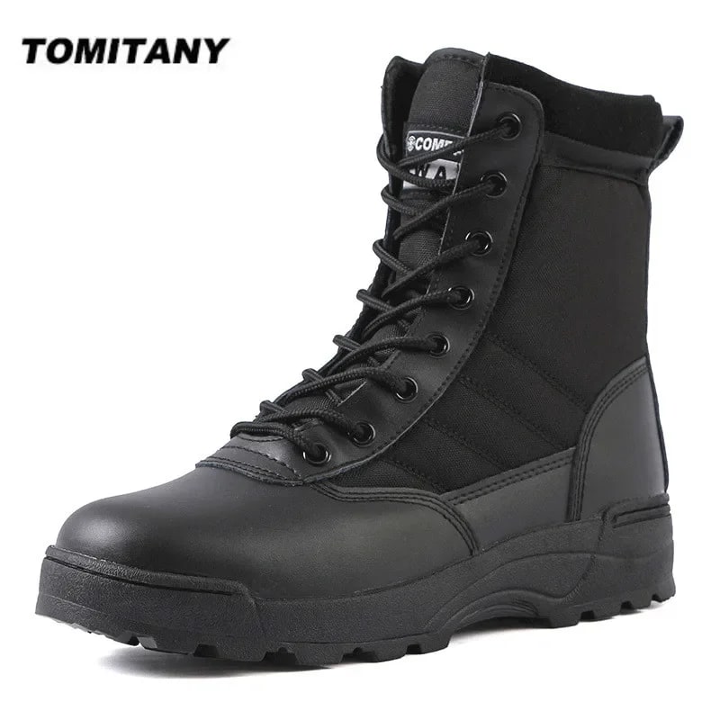 Men's Desert Combat Tactical Boots – Special Force Hiking & Work Shoes product photo
