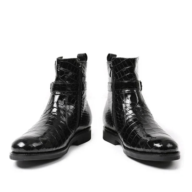 KEXIMA Genuine Cow Leather Men's Boots – Premium Winter Warmth product photo