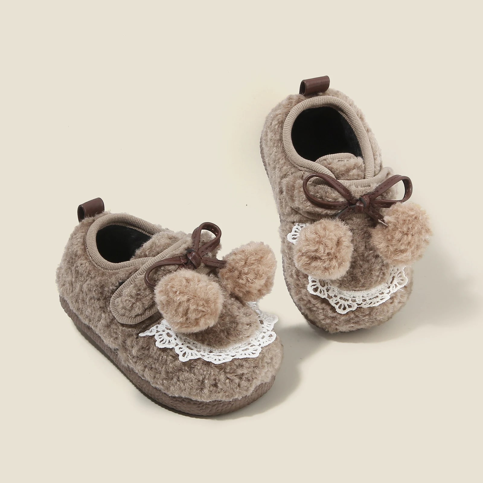 Plush Soft-Soled Princess Baby Shoes product photo
