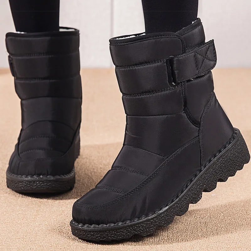 Waterproof Winter Snow Boots – Warm Fur Ankle Shoes for Women 2025 product photo