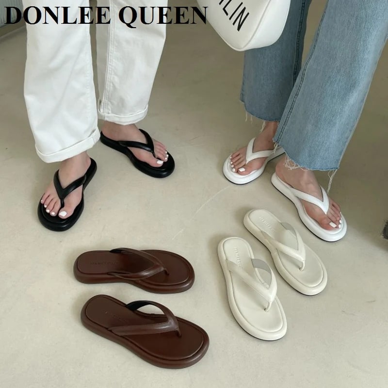 Women Slippers Summer Slides Open Toe Flat Casual Shoes Leisure Sandal Female Beach Flip Flops Outdoor Slippers Zapatillas Mujer product photo