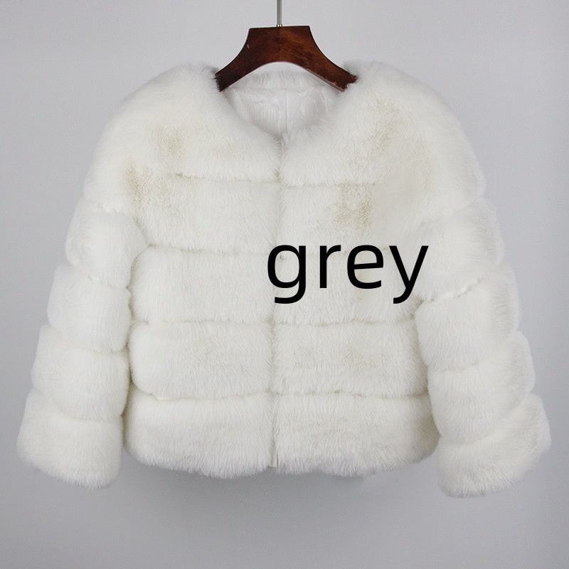 Women's Fox Faux Fur Coat product photo