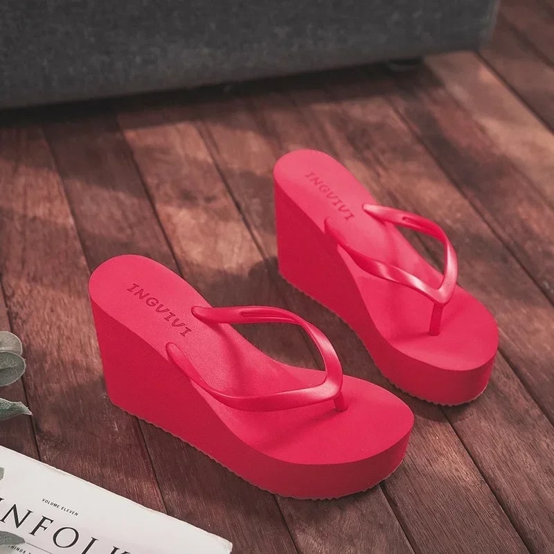Womens Shoes Comfort Summer Women Wedge Platform Slippers Outdoor Sports Beach Flip Flops Opened Toe Casual Shoes 2024 product photo