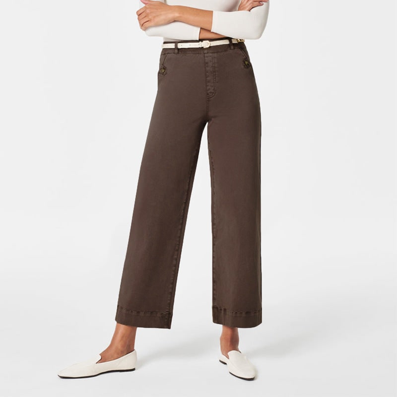 Women's Straight-leg Wide-leg Cropped Jeans product photo