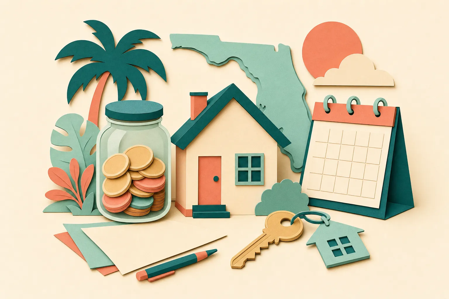 Editorial illustration for How Much Should I Save for a House?