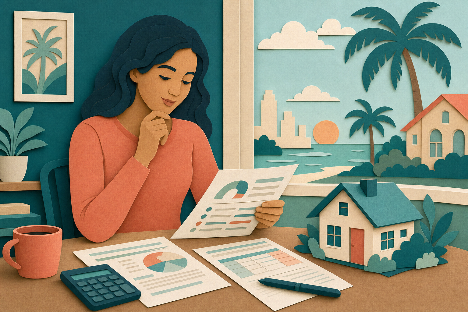Editorial illustration for mortgage guidance