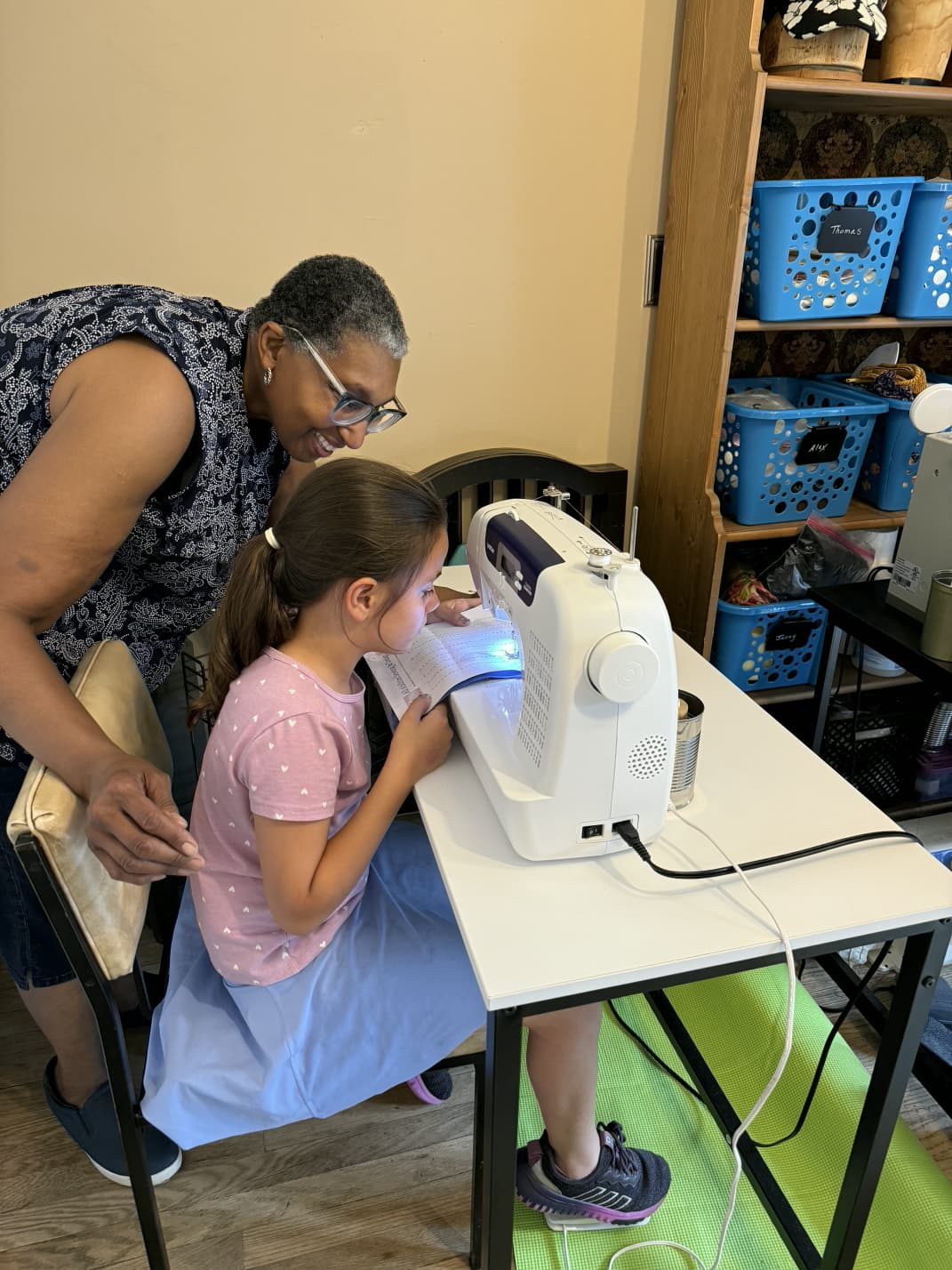 Learning to sew together at PYAJ Sewing Studio