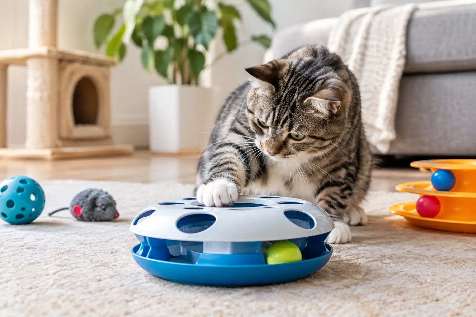 Interactive Toys for Indoor Cats That Keep Them Busy