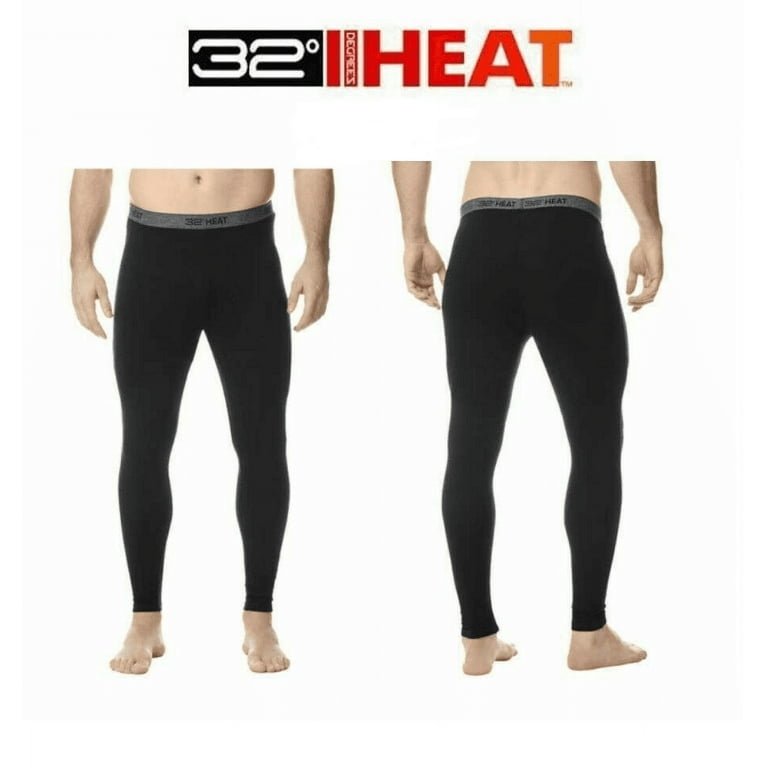 32 Degrees Men’s Performance Base Layer Pant, Black S