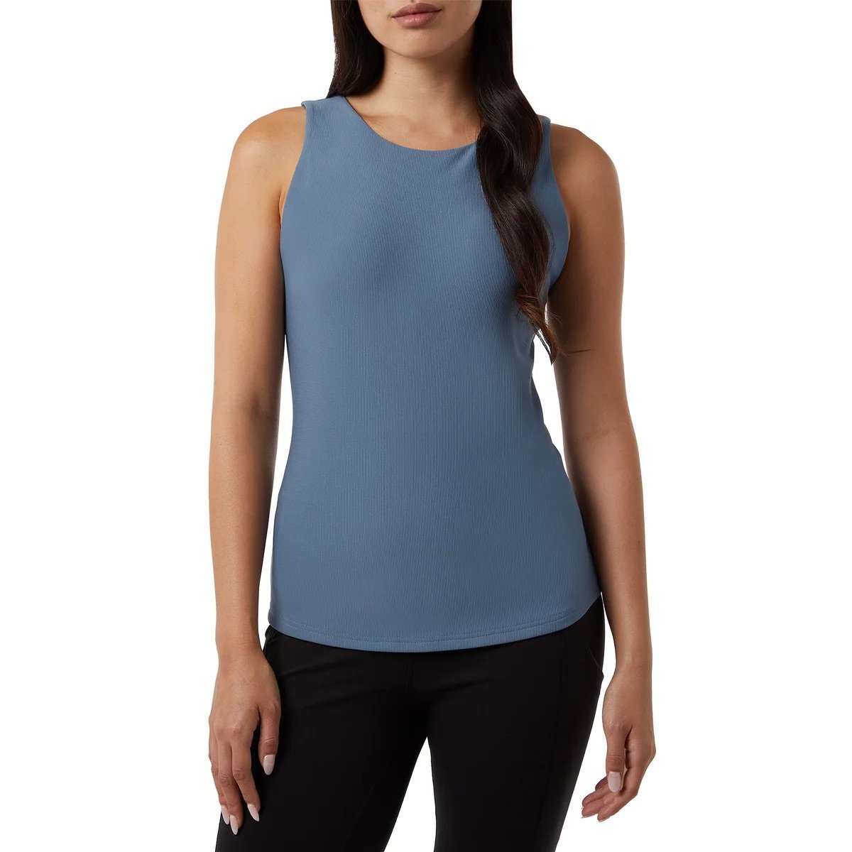 32 Degrees Women’s Tank with Built in Bra Blue M