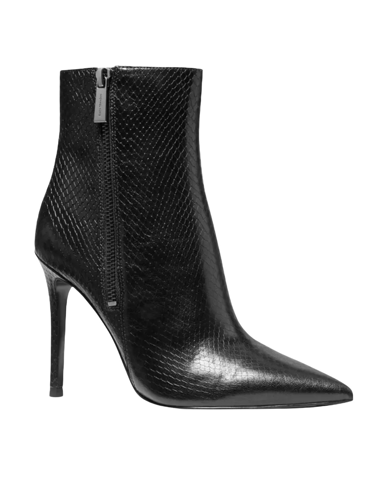 Michael Kors Keke Snakeskin -Embossed Leather Ankle Boots 8.5