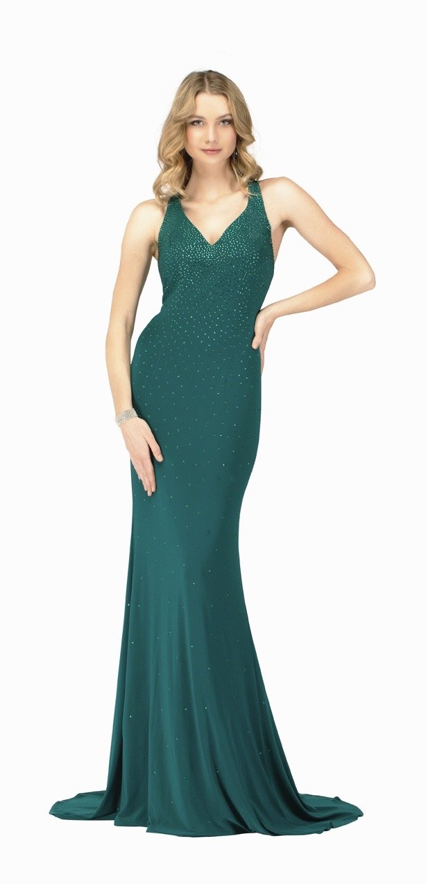 Abby Paris Teal Bridal/Bridesmaids Gown STYLE #981010 Size 12
