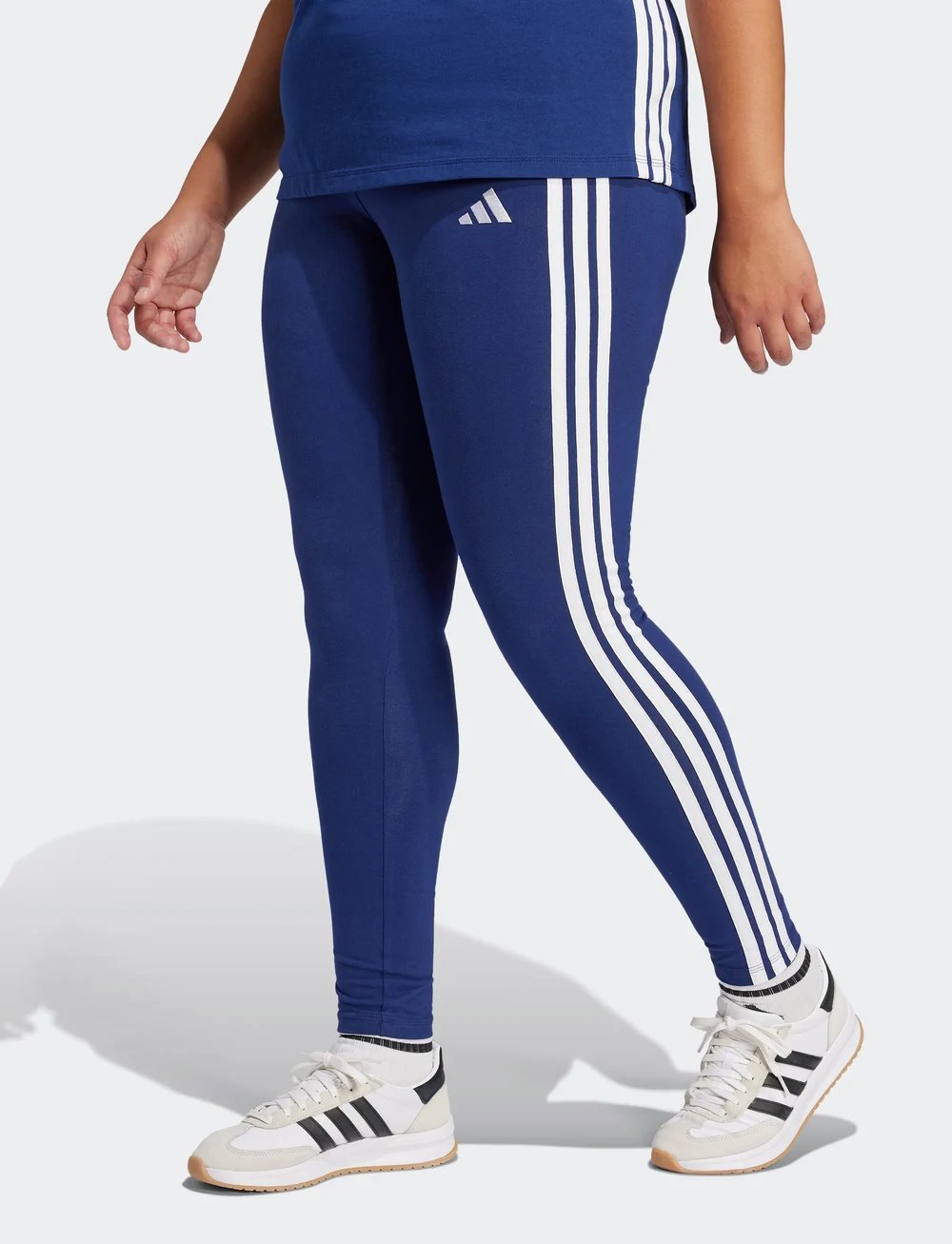adidas Womens Sportswear W 3S SJ LEG INC – Leggings Dk Blue/White XL