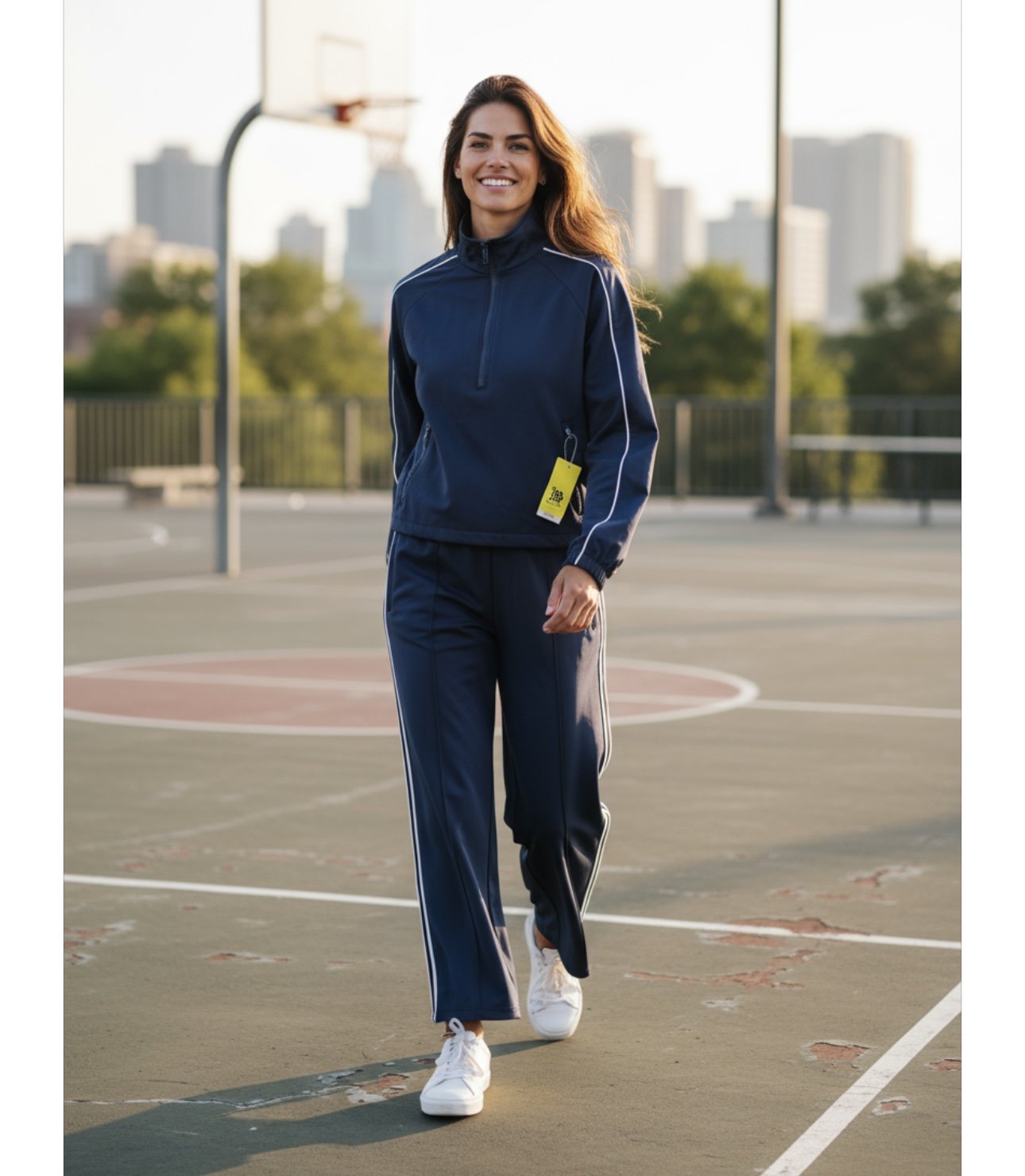 All in motion Windbraker & Track Pants Set Dark Blue M