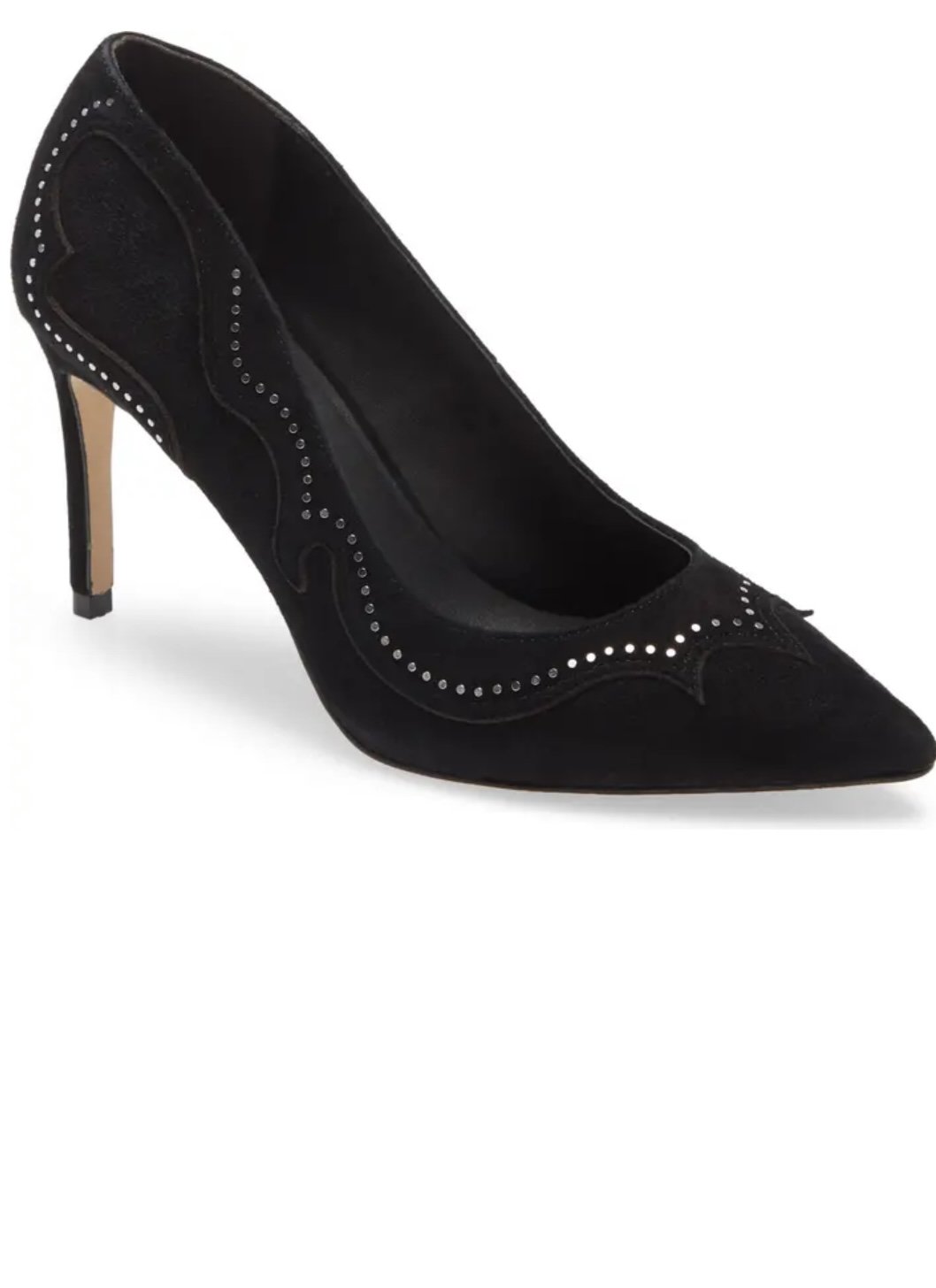 All Saints Zehra Studded Pump. Black Size 9