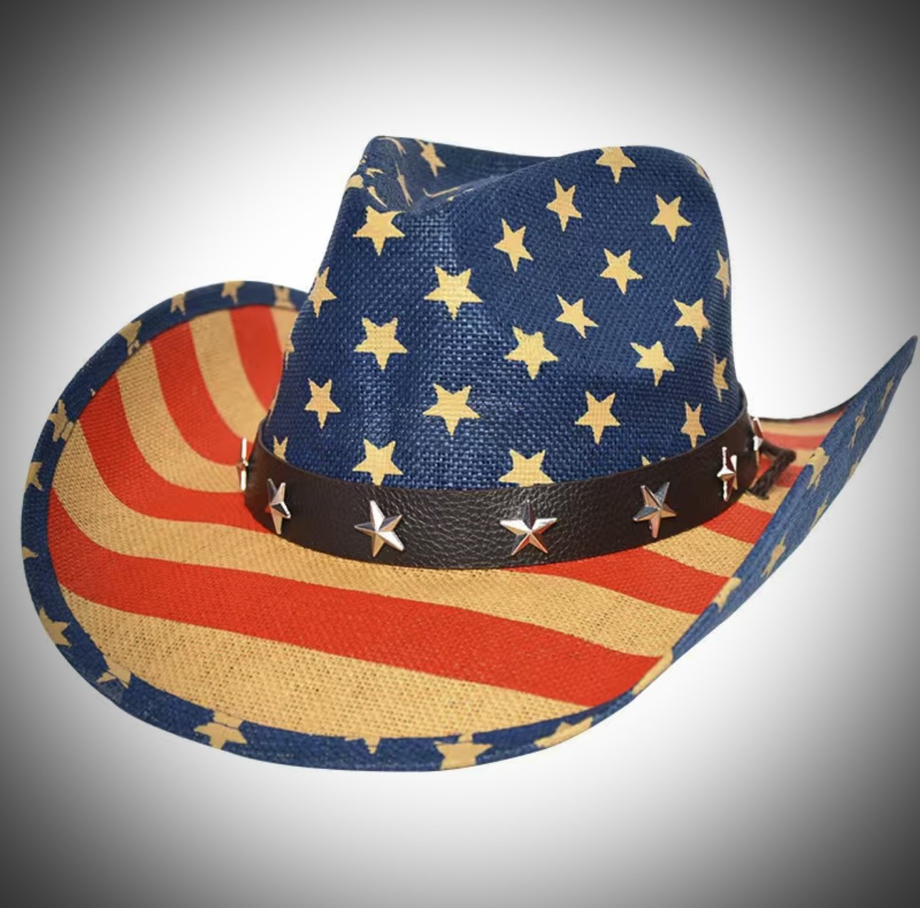 Andrea’s Deals Sunshade American Flag Cowboy Hat