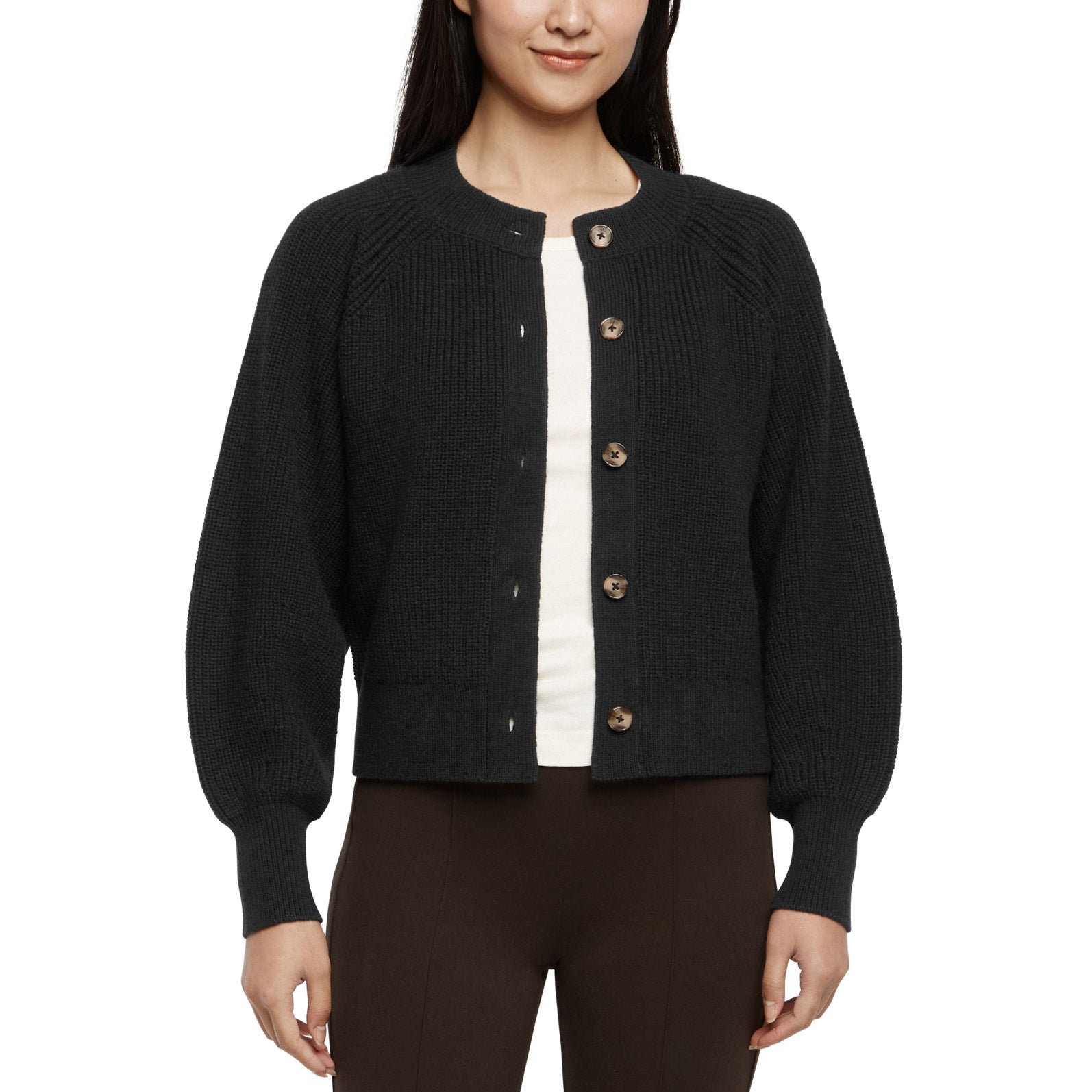 Banana Republic Women’s Button Front Cardigan Black XL