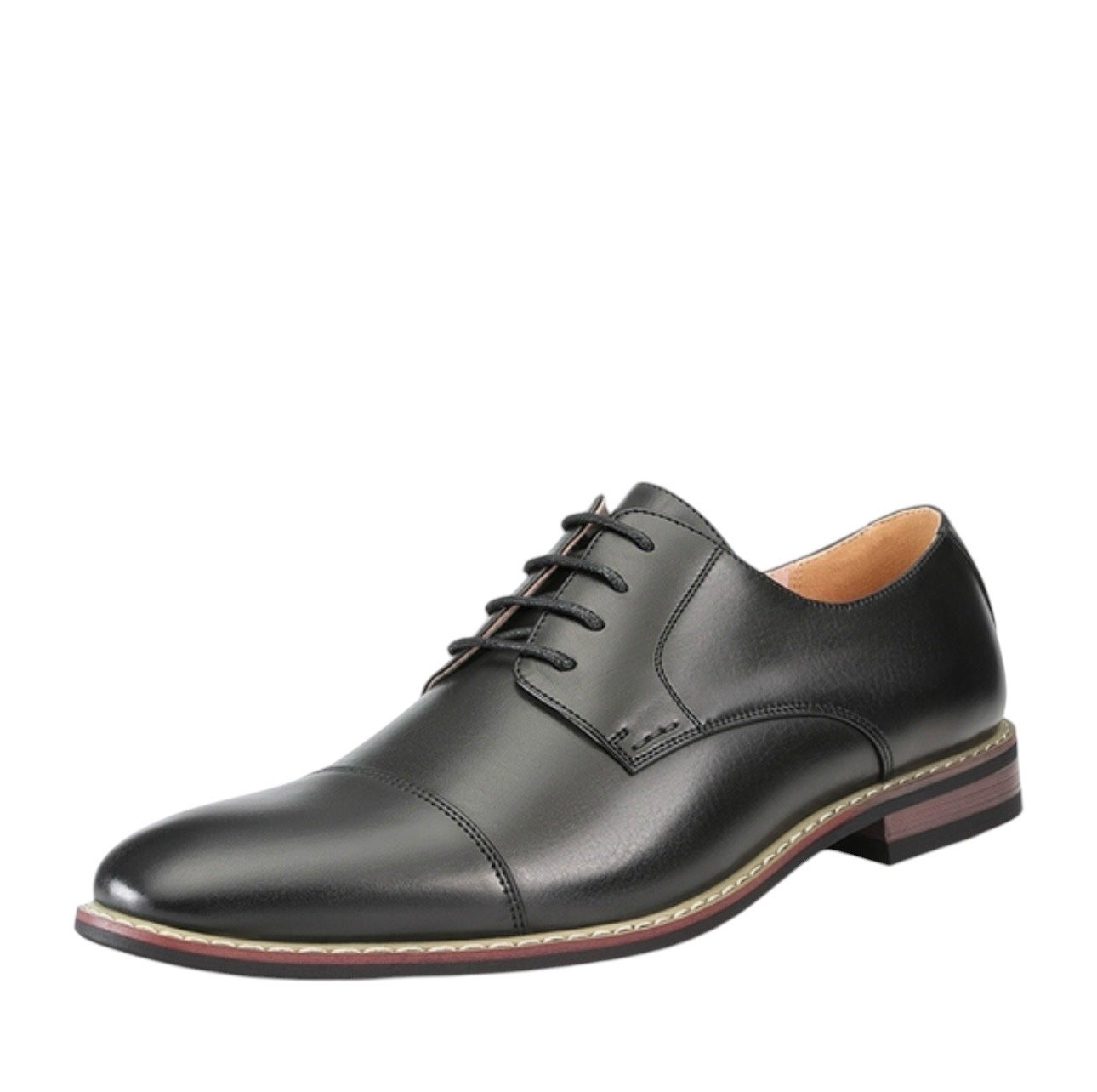 Bruno Marc Men’s Classic Cap-Toe Formal Oxford Shoes 10 Black