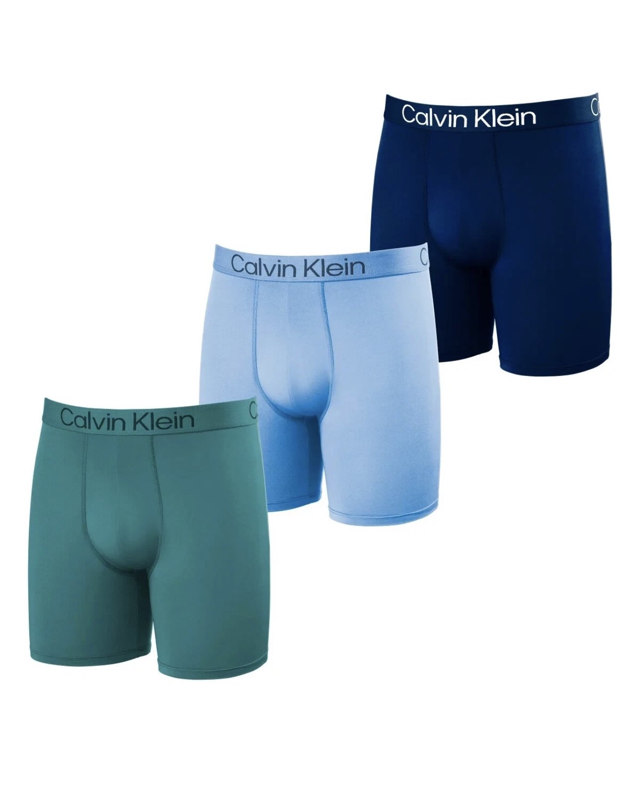 Calvin Klein Assorted 3-Pack Microfiber Boxer Briefs M