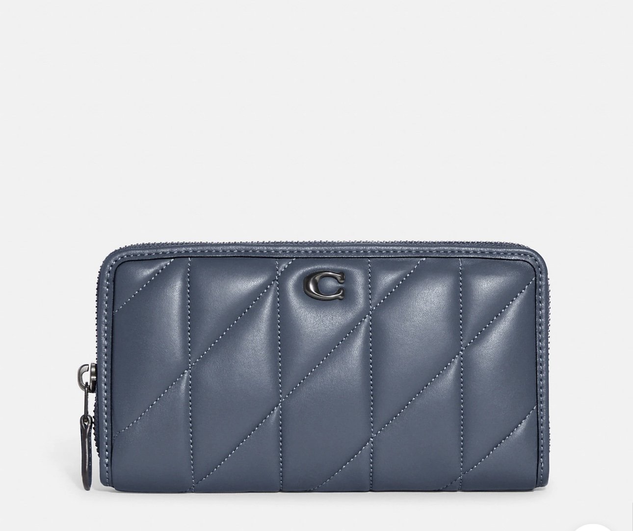 Coach Accordion Zip Wallet With Pillow Quilting