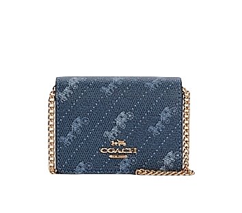 Coach Mini Wallet With Horse and Carriage Dot Print